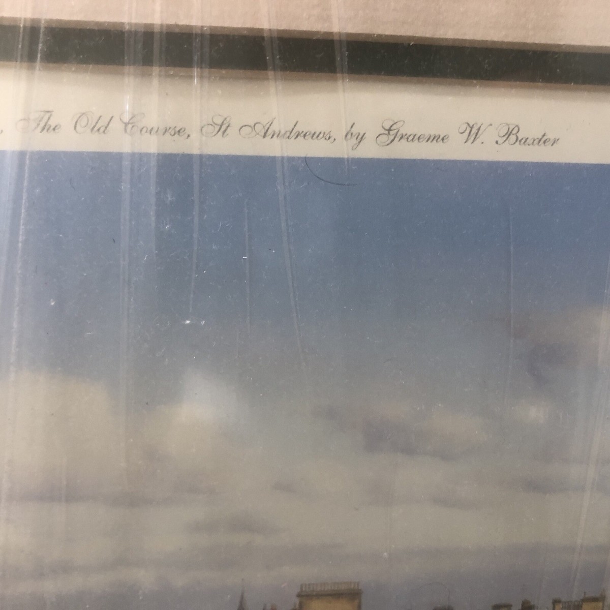 FRAMED GRAEME BAXTER OPEN CHAMPIONSHIP St Andrews GOLF PRINT