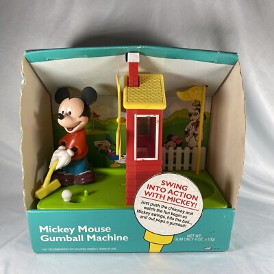 Vintage Disney MICKEY MOUSE GUMBALL MACHINE Putt Putt MINI GOLF