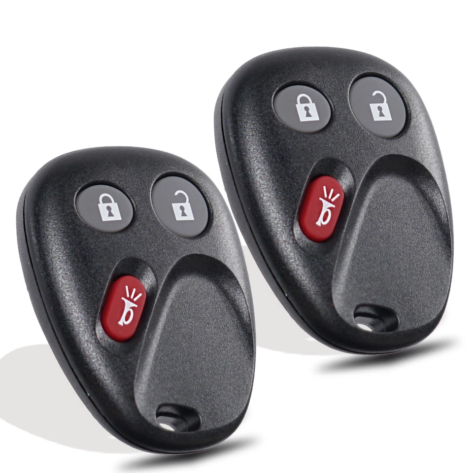 Chaveiro com controle remoto de 2 carros para 2003 2004 2005 2006 GMC Sierra 1500 1500HD 2500HD - Imagem 2 de 4