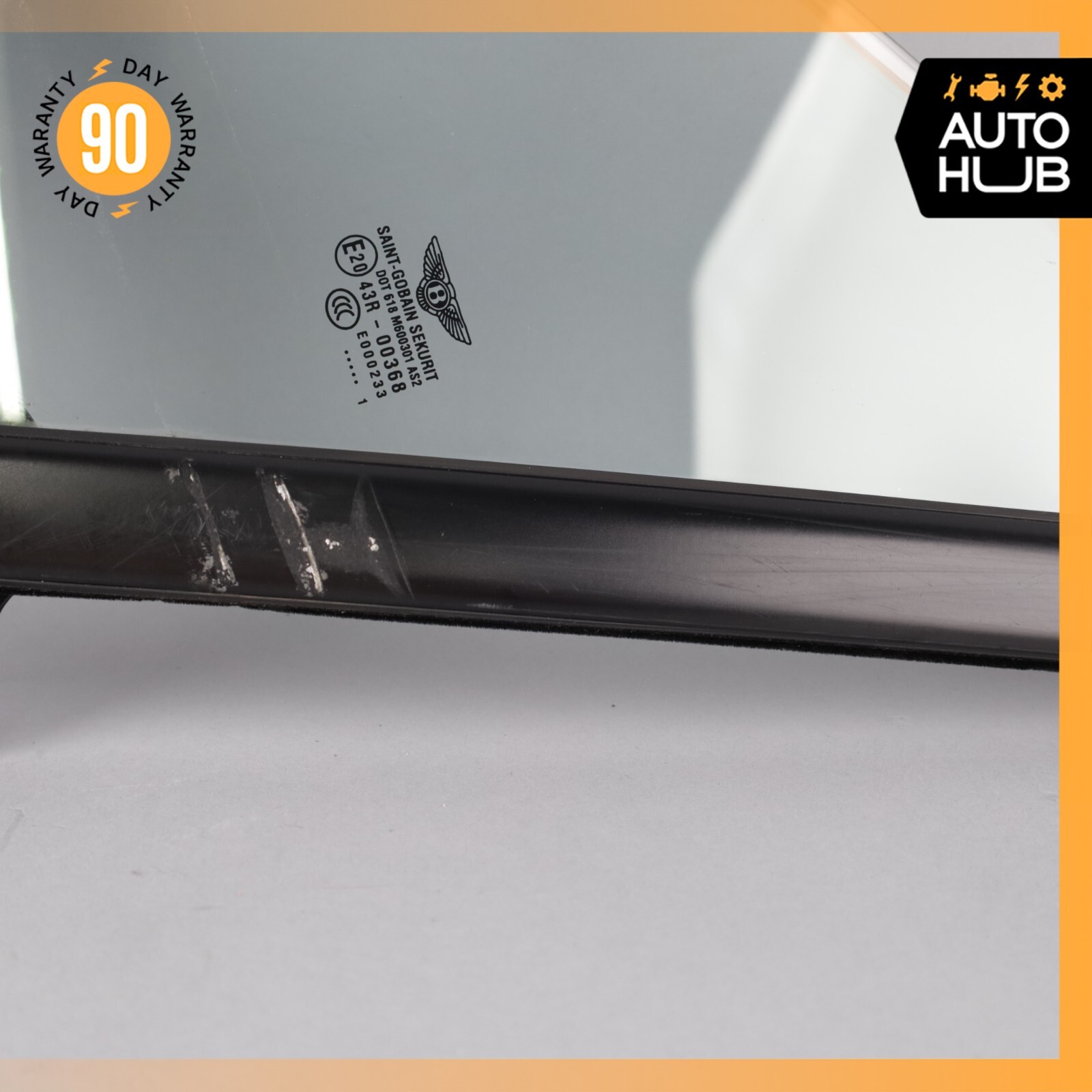 03-17 Bentley Continental GT Front Left Side Door Vent Window Glass OEM 56k