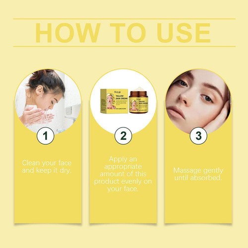 Honey Tallow Facial Cream oftens skin, soothes and Hot ,moisturizes repairs B9I8 - Picture 15 of 17