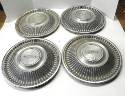 VINTAGE 1968 FORD FAIRLINE FALCON 14'' HUB CAPS SET OF 4 USED PRE-OWNED 