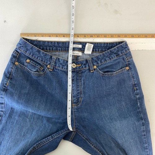 Liz & Co Stretch Bootcut Denim Jeans Women's 10 Blue Mid Rise Medium Wash - Picture 6 of 8