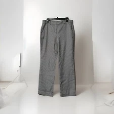 Women’s Size 10 Houndstooth Pattern Counterpart Stretch Pants Black & White