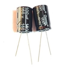10uF 22uF 33uF 47uF 68uF 82uF 100uF 220uF 330uF MFD 160V Electrolytic Capacitor