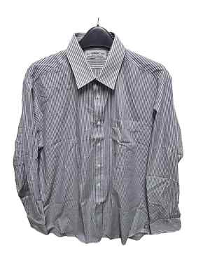 St. Michael Shirt Marks & Spencer Men's Striped Casual Size 39-40