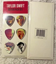 I set Taylor Swift 2012 RED promotional guitar picks set of 6 NIP Free Shipping