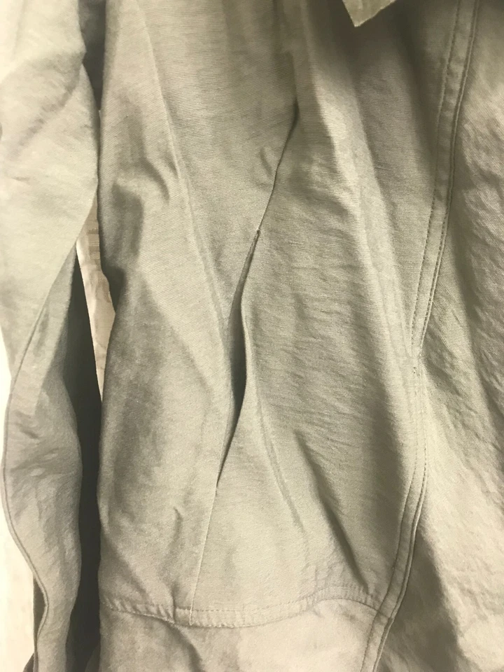 Cárdigan Chaqueta Simply Vera Wang Kohls Talla S Drapeado Caqui Frente Abierto Verde Foto 4 de 4