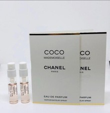 2x Chanel Coco Mademoiselle Eau de Parfum EDP Sample Spray Vial 1.5ml / 0.05oz