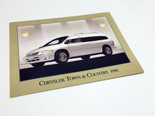 1996 Chrysler Town & Country Information Sheet Brochure