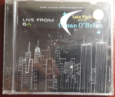 A.V.- Late Night LIVE FROM 6A CONAN O'BRIAN * CD BRANDNEU NOCH VERSIEGELT
