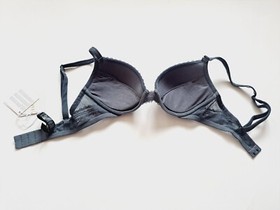 NEW La Perla Grey Lingerie Set Push-up Bra Size 32 D and Underwear Size XS