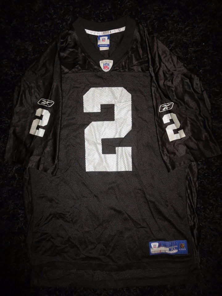 Camiseta de fútbol americano Aaron Brooks #2 Oakland Raiders Reebok On Field XL  Foto 2 de 3