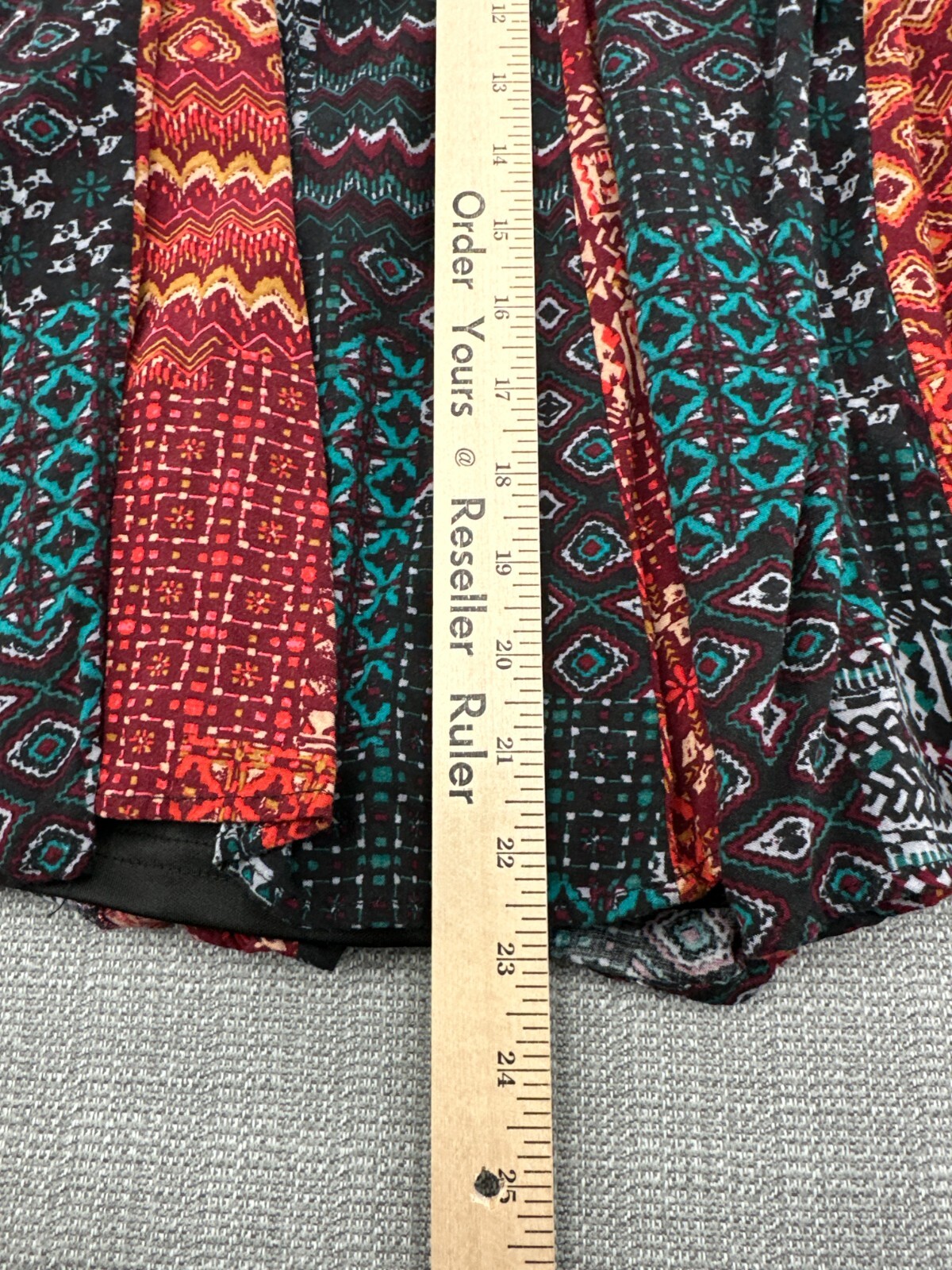 Boho Patchwork Dress Small Mini Deep V Artistic C… - image 6