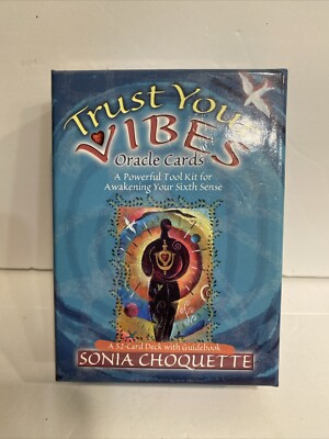Trust Your Vibes Oracle 52 Cards Sonia Choquette Companion Book