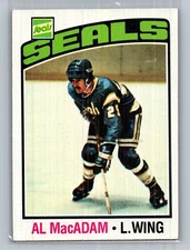 1976-77 Topps Al MacAdams #237 - California Golden Seals - EX to EX+