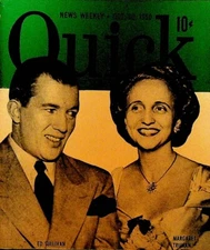 Quick Magazine October 30 1950 Ed Sullivan Dionne Quints Connie Mack Liz Taylor