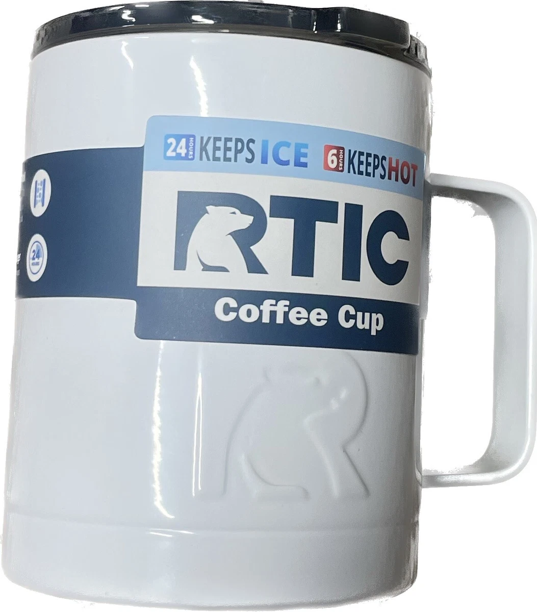 NEW RTIC Hot Cold Double Wall Vacuum Insulated 12 oz Coffee Cup White