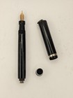 Parker DQ Striped Black Hard Rubber Fountain Pen 14k Soft Gold Nib Restored — photo 5