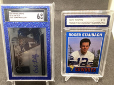 2020 Panini Elements Steel Signatures /149 Bob Lilly SS-BL SGC 6 & 71 Staubach