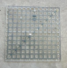 3 Omnigrid & Truecut Quilter's Rulers - 9", 12", Squares and 11”x5”Rectangle