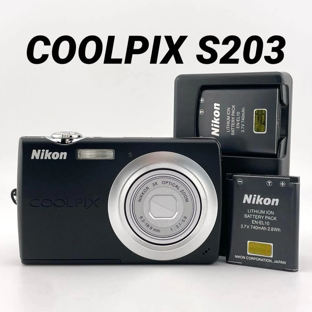 Nikon COOLPIX コンパクトデジタルカメラ　S203 nikon coolpix s203 products for sale | eBay