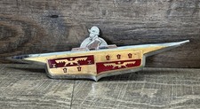 1946 Desoto Trunk Emblem In Good Condition All Posts Intact Slight Bend On Wings