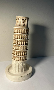 Leaning Tower of Pisa Model Resin Figurine Travel Souvenir 4" Authentic Italy