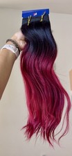 16  Bobby Boss 1b/Burgundy Ombre Straight 100 Human Hair Extensions Weft Bundle