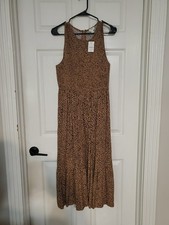 J. Crew Leopard Print Midi Dress