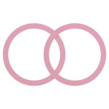 uxcell Magnetic Sticker Ring, 2Pcs - Universal Adapter Pink