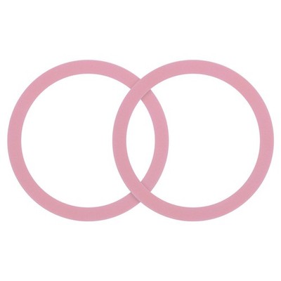 uxcell Magnetic Sticker Ring, 2Pcs - Universal Adapter Pink 