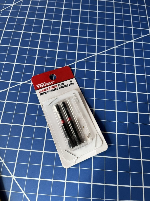 Hyper Tough 3-pack 2-inch STAR Impact -rated Driving Bits. /free Shipping-READ