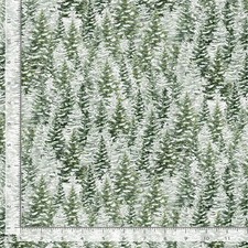 Winter Wonderland Fabric Snowy Pine Tree Green Timeless Treasures YARD