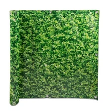 Naturae Decor Balcony Screen 34 in x 180 in - Green Foliage Design - Privacy ...