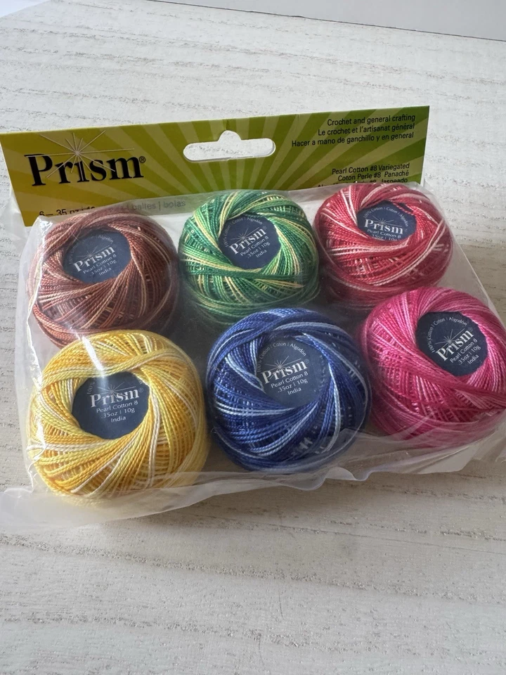 DMC Prism Pearl Cotton Thread~Size 8~Variegated Colors for Crochet/Crafts~6/pkg - Image 2 of 4