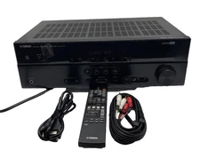 Yamaha RX-V375 5.1 Ch HDMI Home Theater Surround Receiver Stereo Remote Bundle