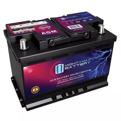 MM-H6 Start and Stop Car BCI Group Size 48 12-Volt 70 AH, 120RC, 760 CCA Recharg