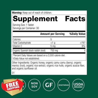Standard Process Spanish Black Radish - Liver Health Tablets