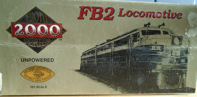 Proto 2000 #8393 HO Scale UNDECORATED FB2 Diesel Locomotive UNPOWERED NEW IN BOX