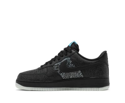 Nike Space Jam x Air Force 1 '07 Computer Chip Black/Blue Fury DH5354-001 2021