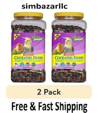 3-D Pet Products Premium Cockatiel Bird Food Seeds, with Probiotics4.5 lb(2 pack