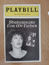 Lynn Redgrave in Shakespeare For My Father 1993 Helen Hayes Theatre, NYC w/stub Lynn Redgrave in Shakespeare For My Father 1993 Helen Hayes Theatre, NYC w/stub
