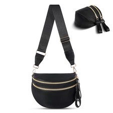 Checkered Crossbody Bag,Nylon Bum Bags for Women Crossbody,Spacious Sling Bag...