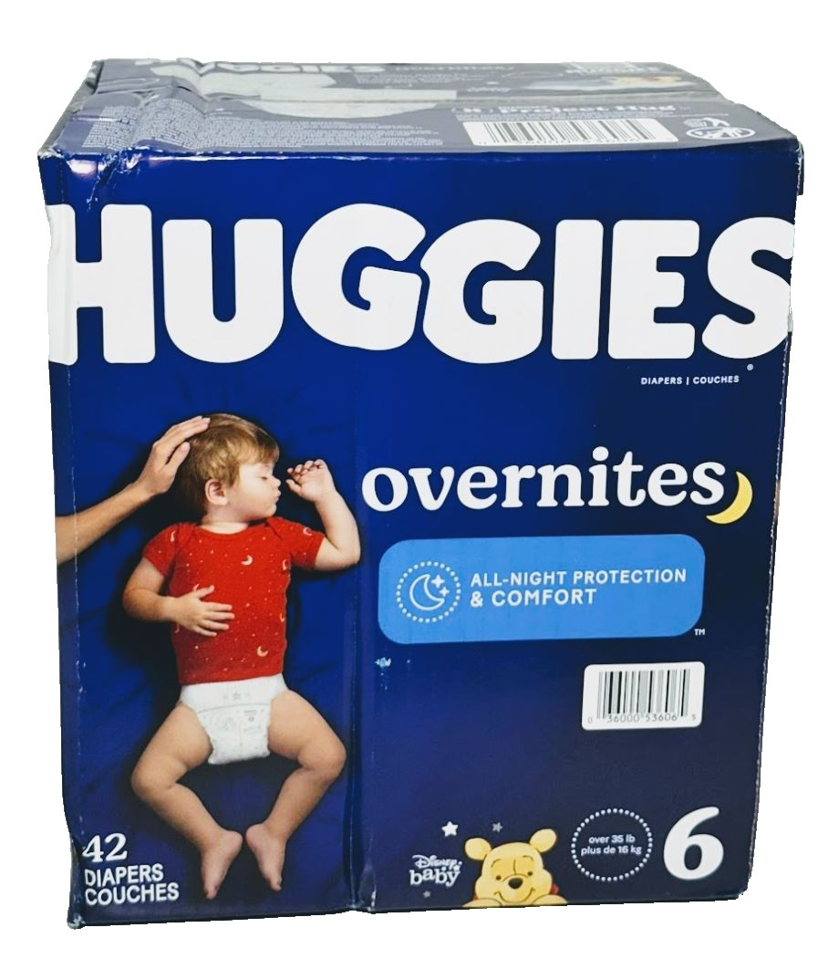 Huggies Overnites Size 6 Diapers, 42 Count &ndash; Disney Winnie