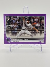 Sean Guenther RC - Meijer Purple - 2022 Topps #471 Miami Marlins Rookie Card. rookie card picture