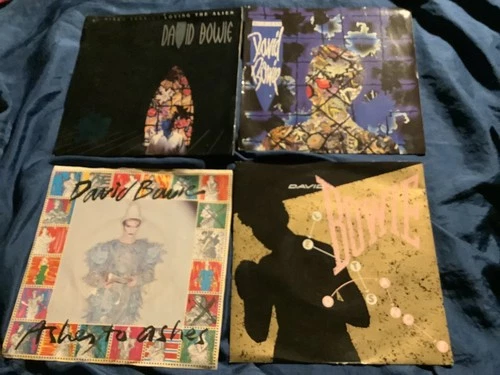 DAVID BOWIE lot of four 7” singles UK  LOVING THE ALIEN / ASHES TO ASHES etc