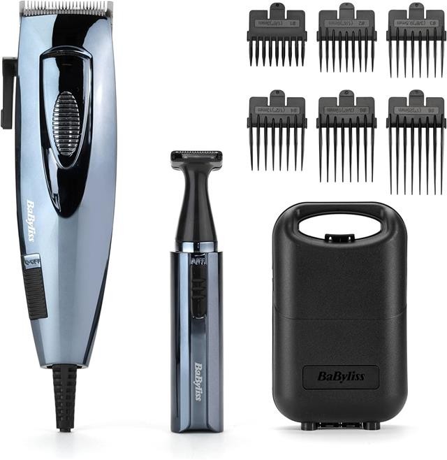 BaByliss Hair Clipper Precision Powerblade Pro Titanium With Trimmer 7456U New