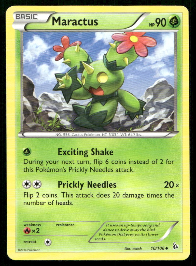 Maractus Uncommon XY - Flashfire 10/106 NM