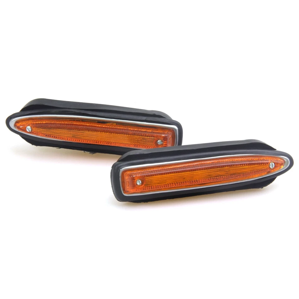 FIT 1968-73 DATSUN 510 STATION WAGON 521 1600 BLUEBIRD SSS SIDE MARKER LAMP PAIR - Изображение 2 из 4